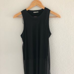 Zara black Maxi Top
